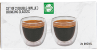 Dubbelwandig glas espresso