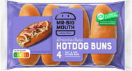 Mr. Big Mouth Hotdog buns