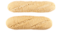 MENISSEZ Demi baguette desem wit 2 stuks