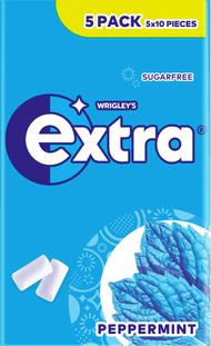 Extra Peppermint suikervrij 5-pack