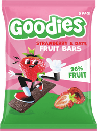 GOODIES Fruit bars strawberry&date 5 st.