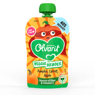 Olvarit Veggies 12+ maanden appel-pompoen-wortel