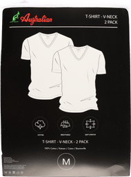Australian T-shirt v/rneck 2-pack maat m t/m xxl