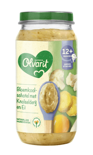 Olvarit 12+ Maanden bloemkoolschotel knolseld-ei