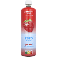 G'woon Limonadesiroop aardbei 0%