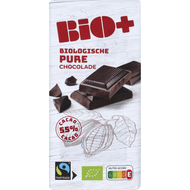 Bio+ Chocoladereep puur 55% cacao