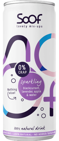 Sparkling water blackcurrant lavender & apple