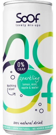 Sparkling water lemon mint & apple