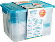 Voorraaddozen set 100 delig