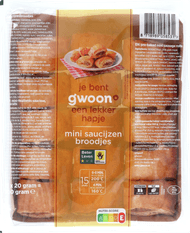 G'woon Mini saucijzen broodjes 15 st.