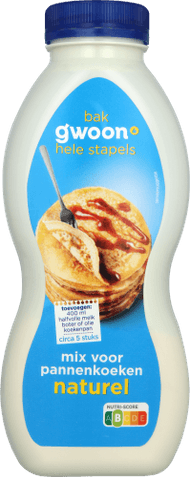 G'woon Pannenkoekenmix shaker naturel