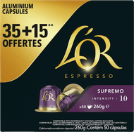L'Or Koffie capsules supremo sterkte 10