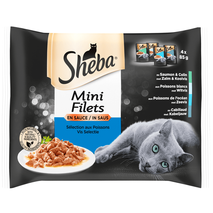 Sheba Mini filet in saus visselectie 4 stuks