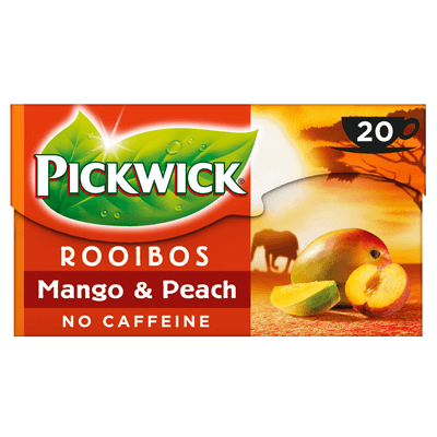 Pickwick Mango & perzik rooibos thee