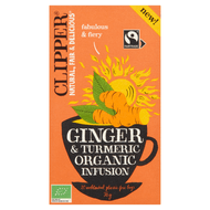 Clipper Ginger turmeric kop 20 zakjes