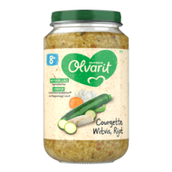 Olvarit 8+ Maanden Courgette Witvis Rijst