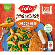 Iglo Ping en klaar cordon bleu