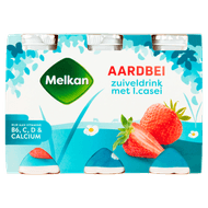 Melkan Zuiveldrink aardbei