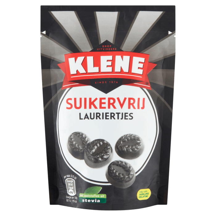 Klene Lauriertjes Suikervrije Drop Zoet Zak