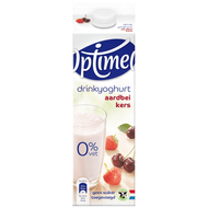Optimel Drink aardbei-kers 0% vet