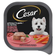 Cesar Hondenvoer alu kalf & worteltjes