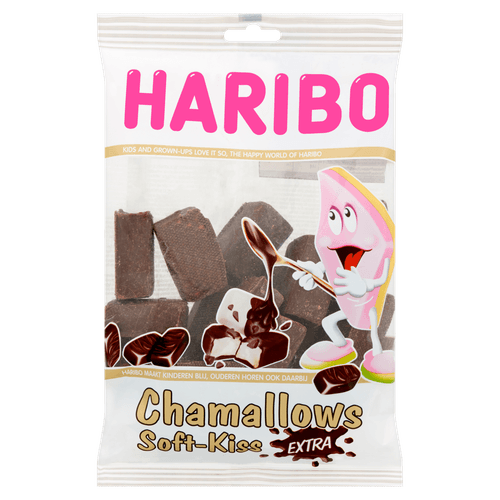 Foto van Haribo Chamallows op witte achtergrond