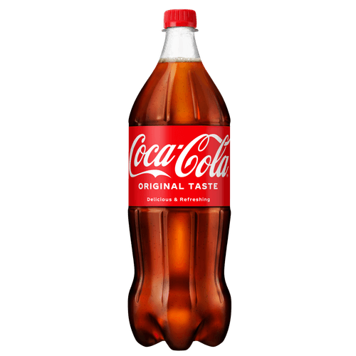 Foto van Coca-Cola Regular losse fles op witte achtergrond