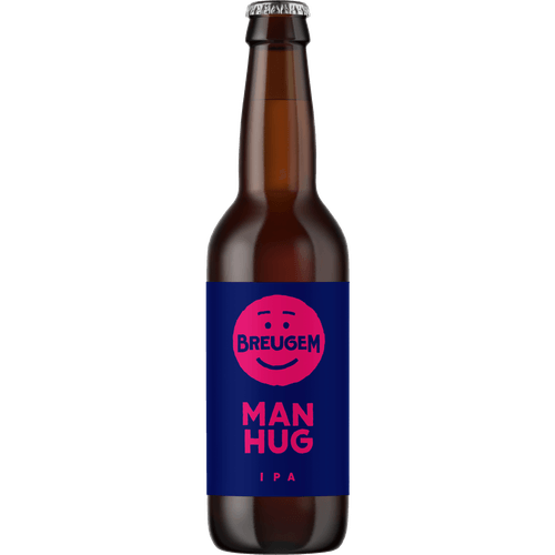 Foto van Breugem Man hug op witte achtergrond