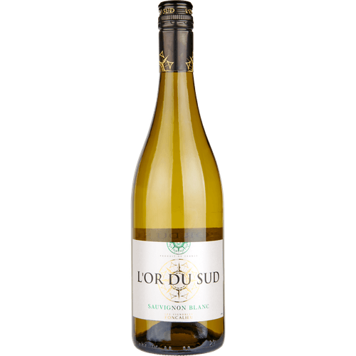 Foto van L'or du Sud Sauvignon blanc op witte achtergrond