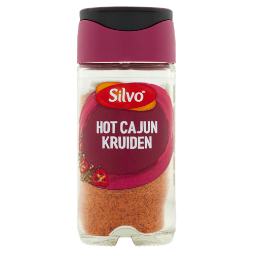 Foto van Silvo Hot cajun kruiden op witte achtergrond