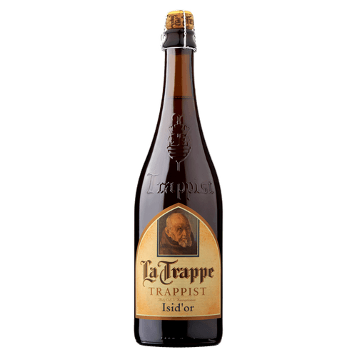 Foto van La Trappe Isid or op witte achtergrond