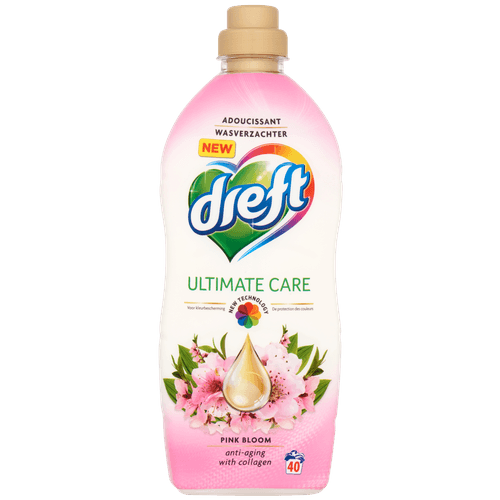 Foto van Dreft Wasverzachter pink bloom 40 wasbeurten op witte achtergrond