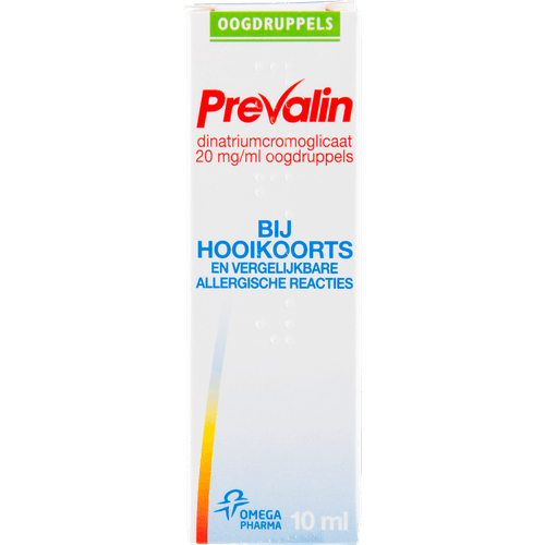 Foto van Prevalin Oogdruppels hooikoorts op witte achtergrond