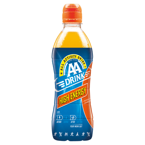 Foto van AA Drink Sportdrank high energy op witte achtergrond