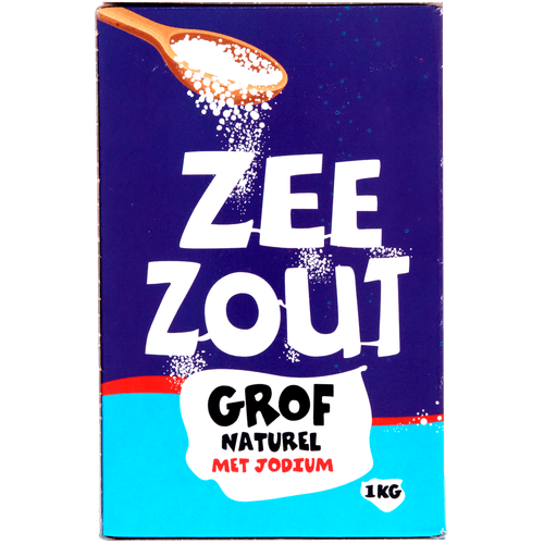 Foto van Ambtman Zeezout grof op witte achtergrond
