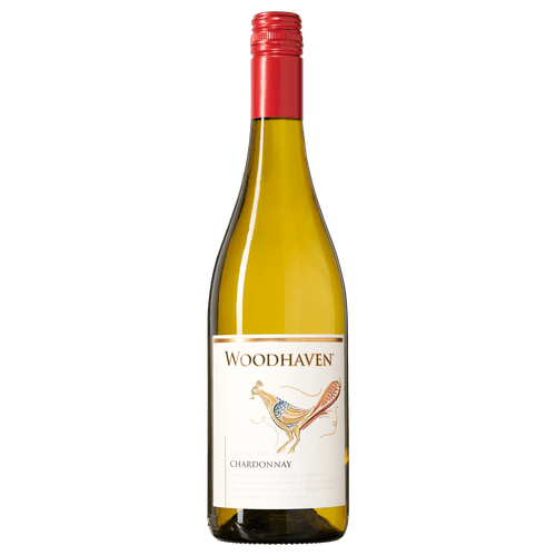 Foto van Woodhaven Chardonnay op witte achtergrond