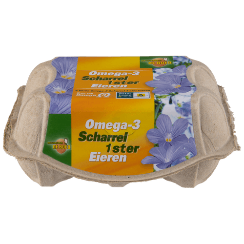 Foto van Natuurfarm Omega 3 scharreleieren M/L op witte achtergrond