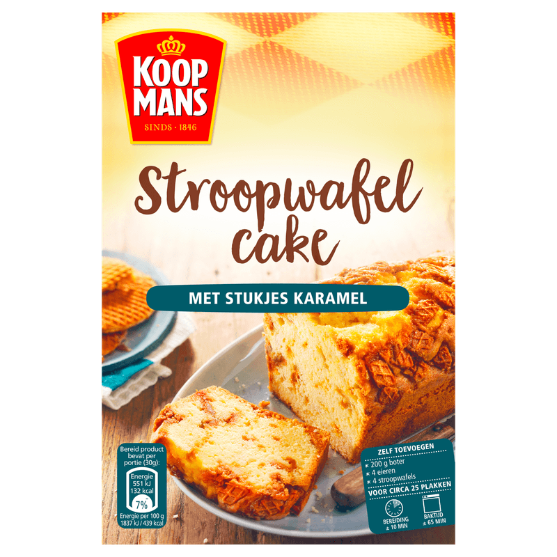 Koopmans Oud hollandse stroopwafelcake mix