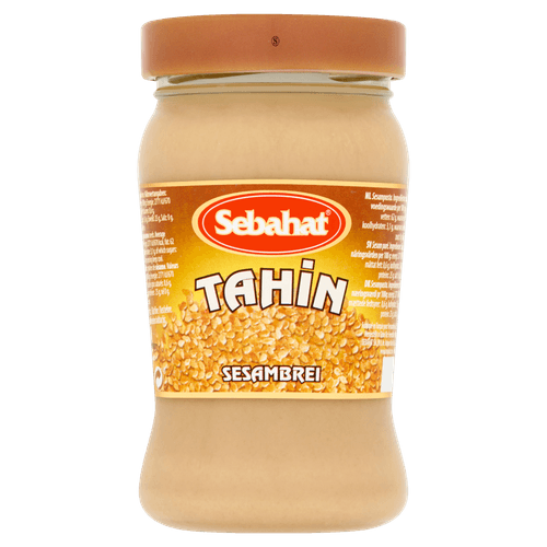 Foto van Sebahat Sesamzaadpasta op witte achtergrond