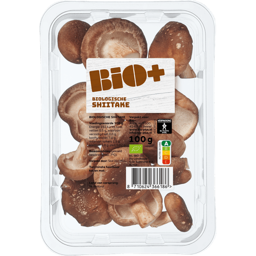 Foto van Bio+ Shii take per bak op witte achtergrond