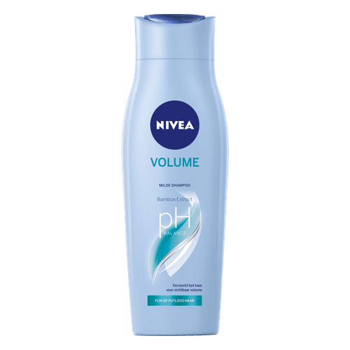 Foto van Nivea Shampoo volume care op witte achtergrond