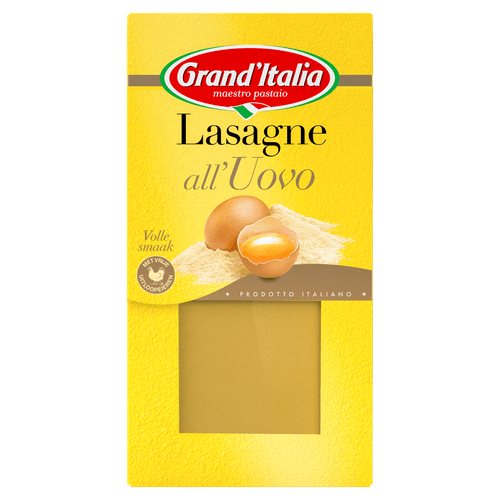 Foto van Grand'Italia Lasagne all uovo op witte achtergrond