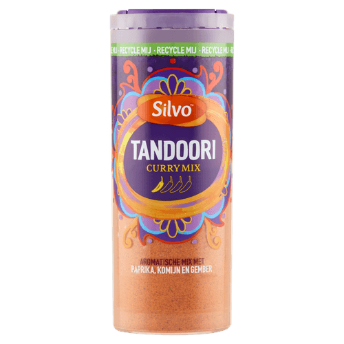 Foto van Silvo Curry tandoori op witte achtergrond