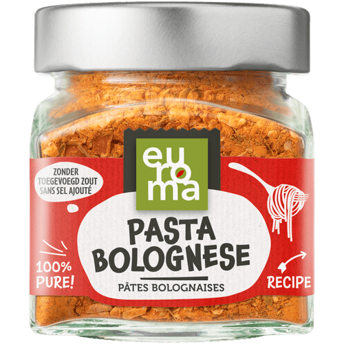 Foto van Euroma Pasta bolognese op witte achtergrond