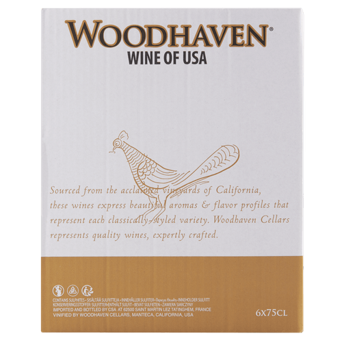 Foto van Woodhaven Chardonnay op witte achtergrond