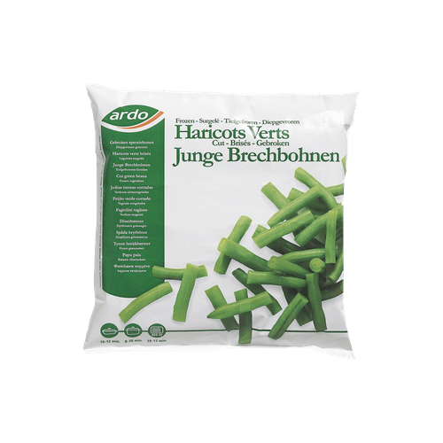 Foto van Ardo Sperziebonen gebroken op witte achtergrond