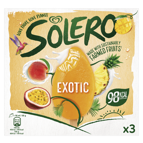 Foto van Ola Solero exotic 3 stuks op witte achtergrond