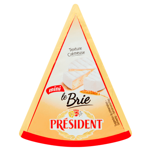 Foto van President Brie 60+ op witte achtergrond