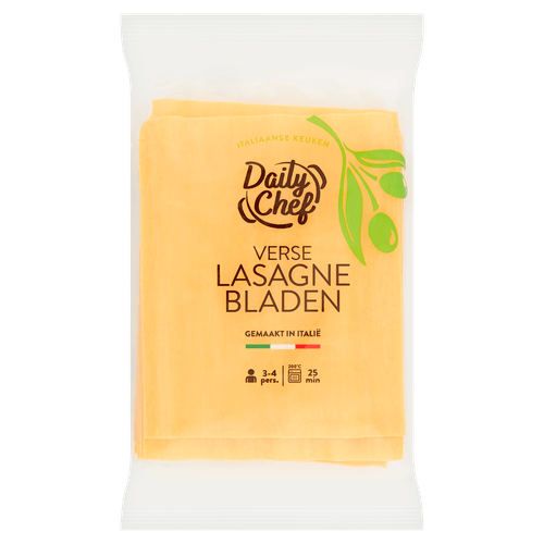 Foto van Daily Chef Lasagnebladen op witte achtergrond