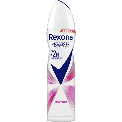 Foto van Rexona Deospray biorythm op witte achtergrond